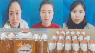 Cửa hàng kinh doanh mỹ phẩm bán dung dịch vệ sinh phụ nữ giả