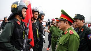 Huấn luyện nghiêm túc, thể hiện sức mạnh, tính chính quy, tinh nhuệ của lực lượng Cảnh sát cơ động