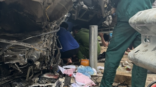 Công an xã cùng CSGT cứu 3 người bị nạn trong vụ tai nạn giao thông