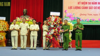 Khẳng định vai trò xung kích của lực lượng Cảnh sát cơ động Công an tỉnh Quảng Nam