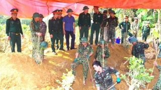 Tìm thấy hài cốt liệt sĩ ở khu vực rừng nguyên sinh Rào Vịnh, Cam Lộ