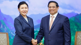 Thủ tướng Phạm Minh Chính tiếp Bộ trưởng Bộ Tư pháp Trung Quốc