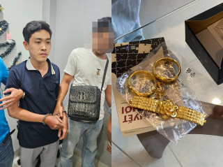 Đối tượng dùng bình xịt hơi cay cướp tiệm vàng ở Phan Thiết đã sa lưới