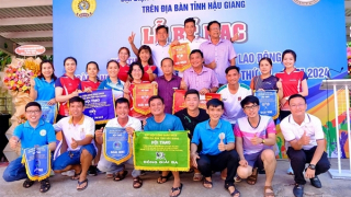 Agribank Hậu Giang đoạt giải Nhất toàn đoàn Hội thao ngành Ngân hàng tỉnh năm 2024