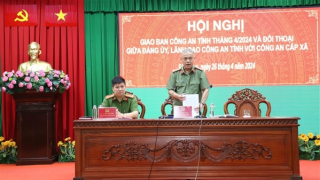 Lãnh đạo Công an tỉnh Sóc Trăng đối thoại với Công an xã, phường, thị trấn