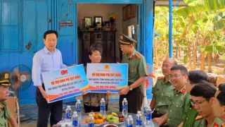 Công an Bà Rịa – Vũng Tàu trao tặng kinh phí xây nhà nghĩa tình đồng đội