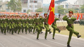 Hợp luyện Lễ mít tinh Kỷ niệm 70 năm Chiến thắng Điện Biên Phủ