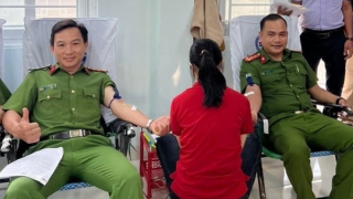 Lan tỏa phong trào hiến máu tình nguyện của cán bộ, chiến sĩ Công an