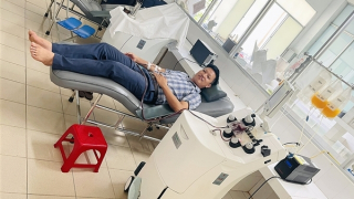 Đại úy Công an hiến 500ml tiểu cầu cứu nữ bệnh nhân nguy kịch