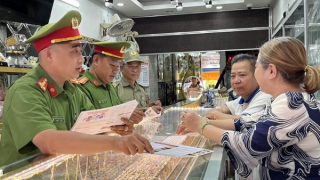 Phòng, chống cướp tiệm vàng ở Vĩnh Long
