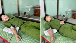 Hai chiến sĩ Công an hiến máu cứu bệnh nhân nguy kịch