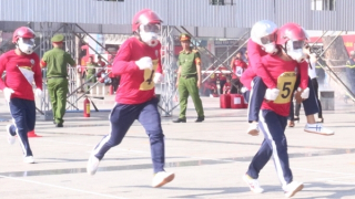 Sôi nổi các hội thi nghiệp vụ chữa cháy và CNCH “Tổ liên gia an toàn PCCC” cấp tỉnh