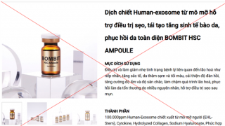Nhiều cơ sở quảng cáo sai quy định các sản phẩm liên quan “công nghệ tế bào gốc”