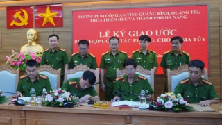Công an 4 tỉnh, thành miền Trung ký giao ước phối hợp phòng, chống ma túy