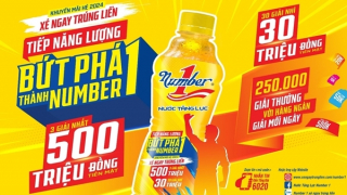 Xé nhãn trúng thưởng từ nước tăng lực Number 1 và sức nóng chỉ sau 2 tuần khởi động