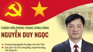 Tiểu sử tóm tắt Chánh Văn phòng Trung ương Đảng Nguyễn Duy Ngọc