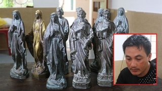 Nhiều người sập bẫy lừa đảo bán tượng cổ Thánh Giuse, Đức mẹ mân côi