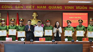 Nhiều tập thể, cá nhân thuộc Công an TP Đà Lạt được khen thưởng