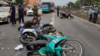 Vụ tông liên hoàn 2 người chết, 6 người bị thương: Tài xế khai xe mất thắng