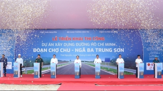Thi công đường Hồ Chí Minh qua Thái Nguyên, Tuyên Quang