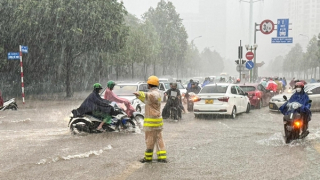 Lực lượng CAND chủ động ứng phó với mưa lớn kèm lốc, sét, mưa đá và gió giật mạnh