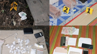 Bắt quả tang 4 đối tượng tàng trữ 55 bịch “hàng đá”