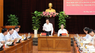 Đoàn Tiểu ban Văn kiện Đại hội XIV của Đảng làm việc với Thành uỷ Đà Nẵng