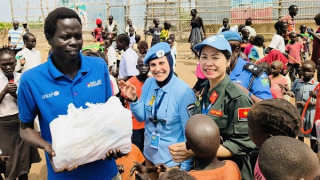 Công an Việt Nam chung tay hỗ trợ trẻ em Nam Sudan