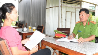 Trưởng Công an xã bám sát địa bàn, tận tình phục vụ nhân dân