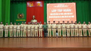 Huấn luyện công tác phòng chống thiên tai và tìm kiếm cứu nạn