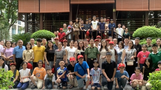 Gặp mặt, trao quà các cháu con thương binh, liệt sĩ CAND