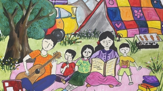 Thi vẽ tranh, triển lãm, đọc sách nhằm tôn vinh giá trị gia đình