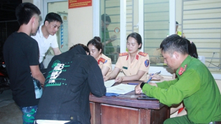 Công an TP Vinh xử lý thanh, thiếu niên vi phạm Luật giao thông