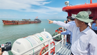 Chính thức khai thác cát biển đắp nền dự án cao tốc đường bộ ở ĐBSCL