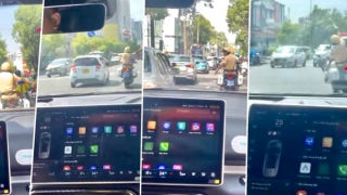 CSGT mở đường kịp đưa bé sơ sinh đi cấp cứu khi bình oxy sắp cạn