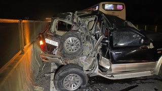 Xe khách va chạm với ôtô 7 chỗ trên cao tốc Trung Lương- Mỹ Thuận, 3 người tử vong