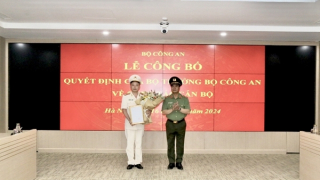 Trung tá Đào Anh Tới giữ chức vụ Phó Cục trưởng Cục Pháp chế và cải cách hành chính, tư pháp