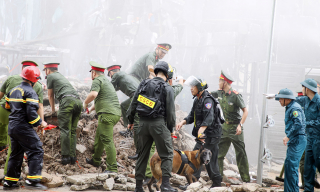 Thái Bình diễn tập cứu nạn công trình sập đổ