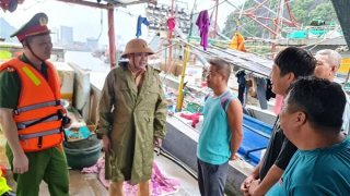 Công an tỉnh Quảng Ninh chủ động ứng phó với cơn bão số 2