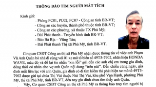Thông báo tìm người mất tích