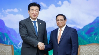 Thủ tướng Phạm Minh Chính tiếp Bộ trưởng Quốc phòng Nhật Bản