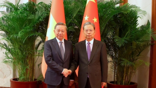 Tổng Bí thư, Chủ tịch nước Tô Lâm hội kiến Uỷ viên trưởng Nhân đại toàn quốc Trung Quốc Triệu Lạc Tế