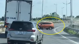 Đi lạc vào cao tốc nên chạy ngược chiều để... quay lại