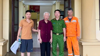 Tuần tra chống bão, Công an Phủ Lý giúp cụ ông đi lạc tìm về với gia đình