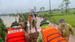 Bộ Tư lệnh Cảnh sát cơ động tiếp tục tăng cường giúp 7 địa phương khắc phục hậu quả mưa bão