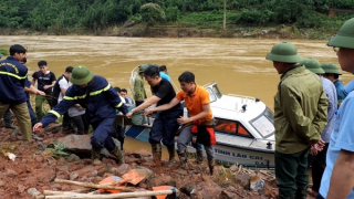 Lào Cai: Gần 100 CSBS Công an nỗ lực cứu nạn khu vực sạt lở tại thôn Nậm Tông