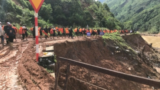 Hàng trăm CBCS Công an tham gia tìm kiếm cứu hộ, cứu nạn tại Bản Cái, huyện Bắc Hà, Lào Cai
