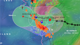 Bão số 4 cách Quảng Bình - Quảng Trị khoảng 190km, mưa to đến trên 500mm