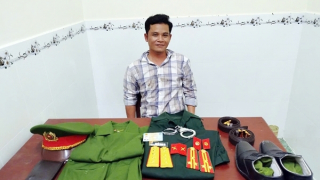 Mua trang phục trên mạng xã hội để giả danh Thượng tá Công an