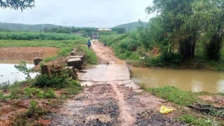 Đi qua khe nước để về nhà, cháu bé bị nước cuốn thương tâm